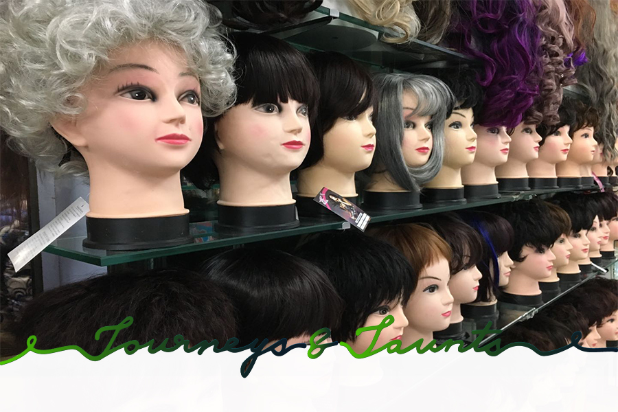 Wigs in Wu'Ai Market in Shenyang China
