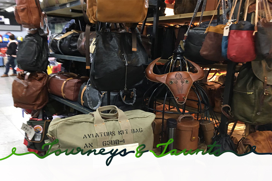 Leather bags in Wu'Ai Market in Shenyang China